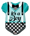 Teal Baby Clothes Shape Balloon 