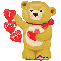 Love Bear Hearts Super Shape