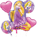 Princess Rapunzel Birthday Bouquet Of Balloons