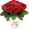 Rose Vase with Love