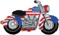 Patriotic Motorcycle Shape Balloon 