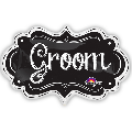 Groom Chalkboard Marquee Super Shape