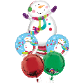 Joyful Snowman Bouquet Of Balloons