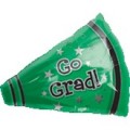 Go Grad Green Megaphone Junior Shape