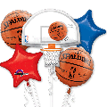 Nba Basketball Bouquet Of Balloons