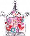 Happy Valentines Day Bird Cage