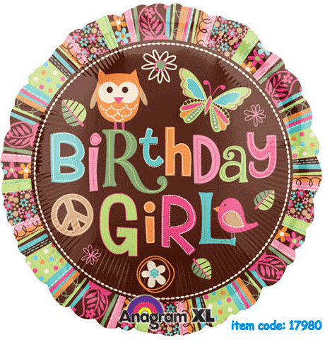 18" hippie chick birthday
